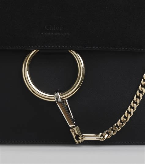 chloe faye small bag black|chloe faye small shoulder bag.